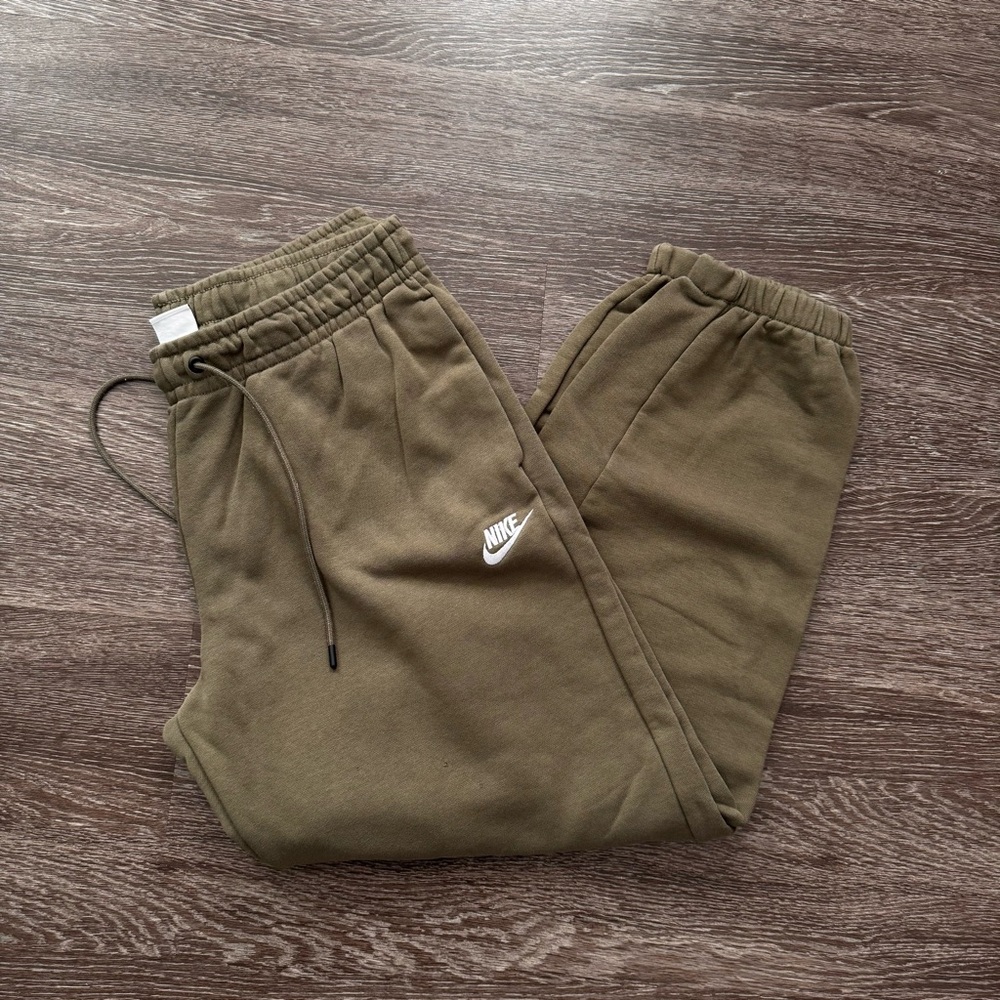 Nike Olive Green Jogger Pants - Picture 1 of 6
